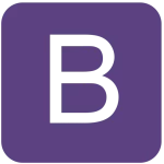 Lettre B sur fond violet